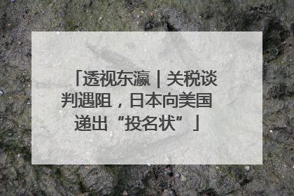 透视东瀛｜关税谈判遇阻，日本向美国递出“投名状”