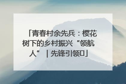 青春村余先兵：樱花树下的乡村振兴“领航人”｜先锋引领⑪