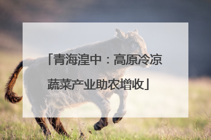 青海湟中：高原冷凉蔬菜产业助农增收