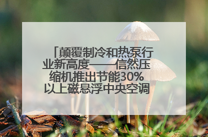 颠覆制冷和热泵行业新高度——信然压缩机推出节能30%以上磁悬浮中央空调和磁悬浮热泵