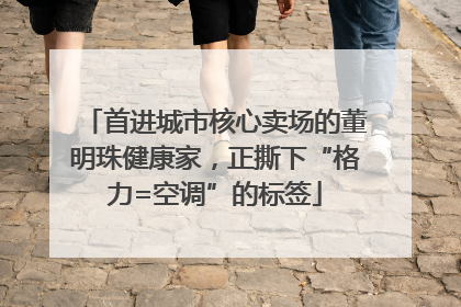 首进城市核心卖场的董明珠健康家，正撕下“格力=空调”的标签