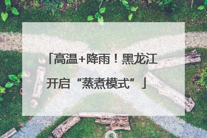 高温+降雨！黑龙江开启“蒸煮模式”