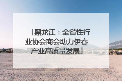 黑龙江：全省性行业协会商会助力伊春产业高质量发展