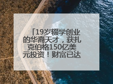 19岁辍学创业的华裔天才，获扎克伯格150亿美元投资！财富已达20亿美元！