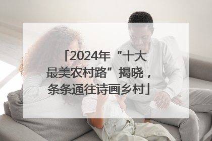 2024年“十大最美农村路”揭晓，条条通往诗画乡村
