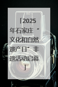 2025年石家庄“文化和自然遗产日”非遗活动启幕