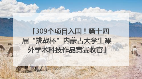 309个项目入围！第十四届“挑战杯”内蒙古大学生课外学术科技作品竞赛收官