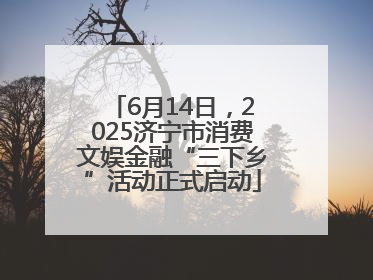 6月14日，2025济宁市消费文娱金融“三下乡”活动正式启动