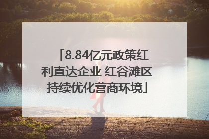 8.84亿元政策红利直达企业 红谷滩区持续优化营商环境