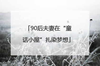90后夫妻在“童话小屋”扎染梦想